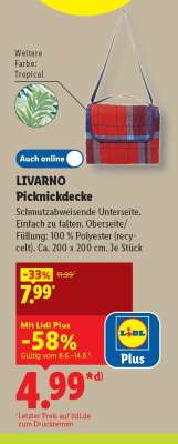 LIVARNO Picknickdecke