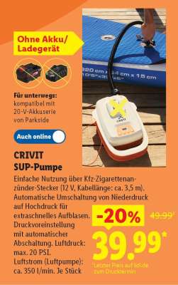 CRIVIT SUP-Pumpe
