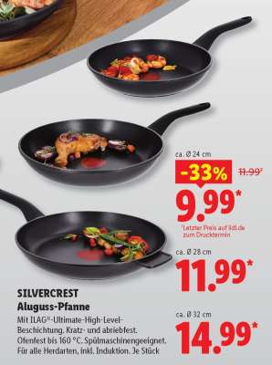 SILVERCREST Aluguss-Pfanne
