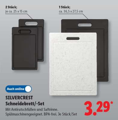 SILVERCREST Schneidebrett/-Set
