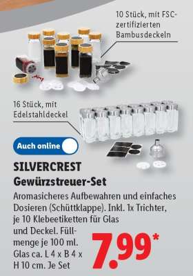 SILVERCREST Gewürzstreuer-Set