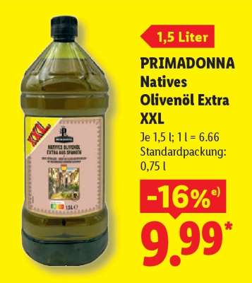 Primadonna Natives Olivenöl Extra XXL