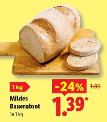 Mildes Bauernbrot