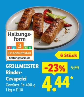 Grillmeister Rinder- Cevapcici