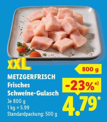 Metzgerfrisch Frisches Schweine-Gulasch