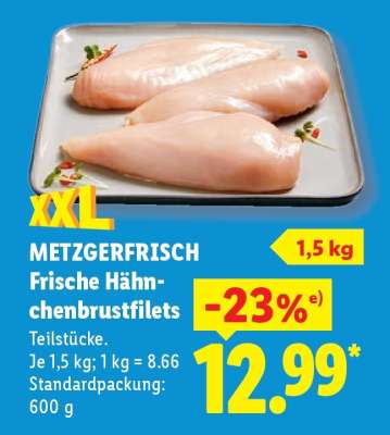 Metzgerfrisch Frische Hähnchenbrustfilets