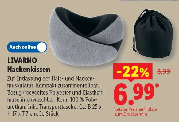LIVARNO Nackenkissen