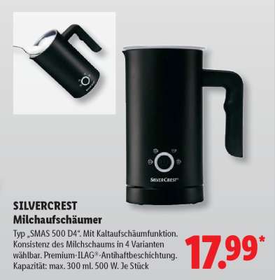 SILVERCREST Milchaufschäumer