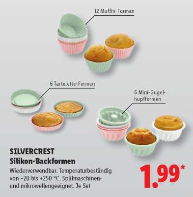 SILVERCREST Silikon-Backformen