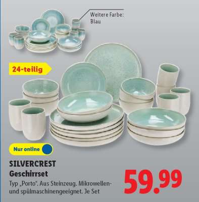 SILVERCREST Geschirrset