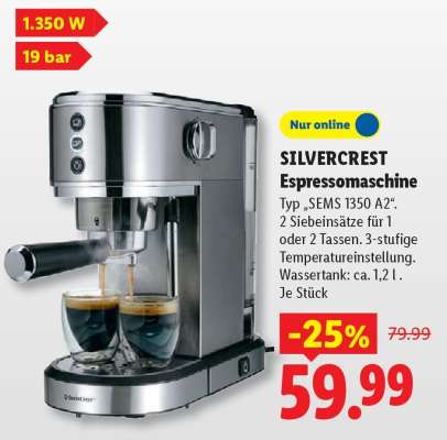 SILVERCREST Espressomaschine
