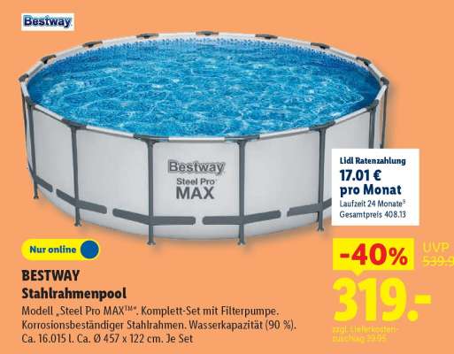 Bestway Stahlrahmenpool