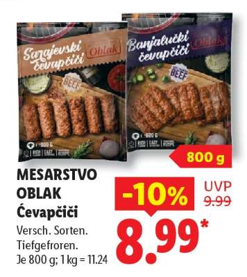 MESARSTVO OBLAK Čevapčiči