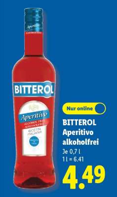 BITTEROL Aperitivo alkoholfrei