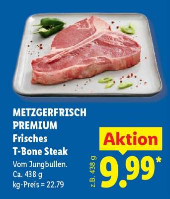 Metzgerfrisch Premium Frisches T-Bone-Steak