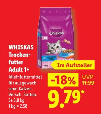 Whiskas Trockenfutter Adult 1