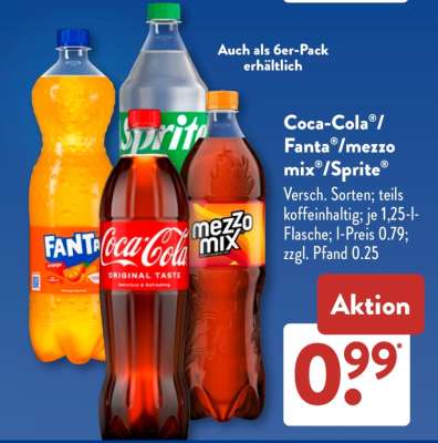 Coca-Cola, Fanta, Mezzo Mix, Sprite
