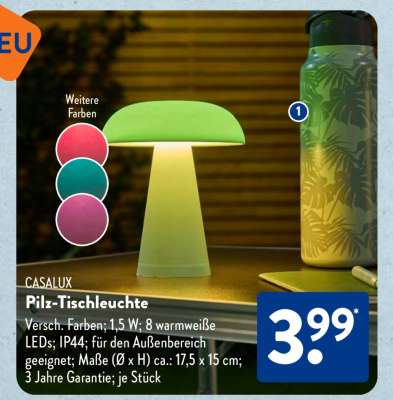 Pilz-Tischleuchte