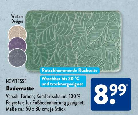 NOVITESSE Badematte