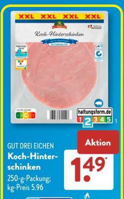 GUT DREI EICHEN Koch-Hinterschinken