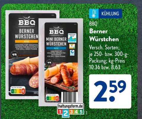 BBQ Berner Würstchen