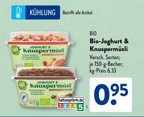 Bio Joghurt & Knuspermüsli