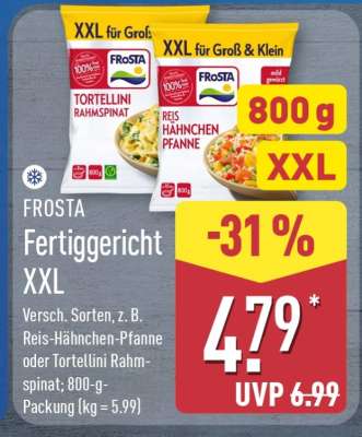 FROSTA Fertiggericht XXL