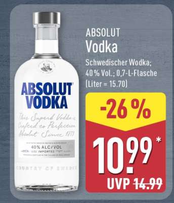 Absolut Vodka*