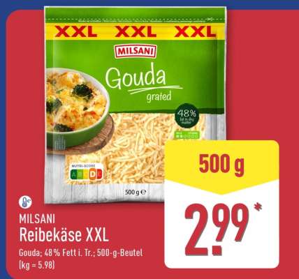 MILSANI Reibekäse XXL