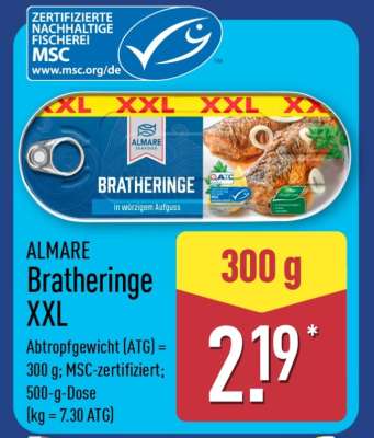 ALMARE Bratheringe XXL
