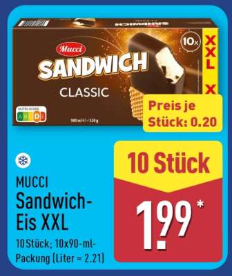 MUCCI Sandwich-Eis XXL