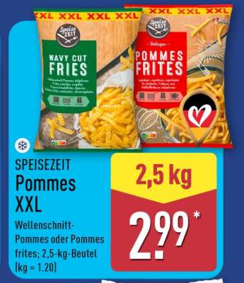 SPEISEZEIT Pommes XXL