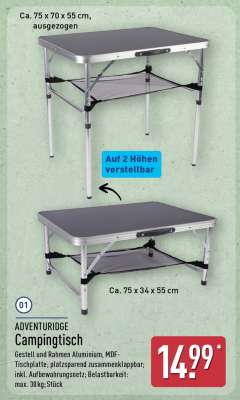 ADVENTURIDGE Campingtisch