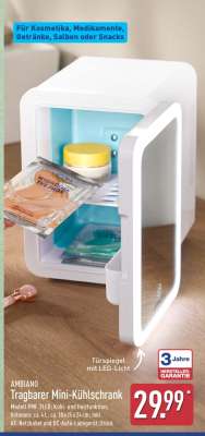 Tragbarer Mini-Kühlschrank