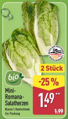 Mini-Romana- Salatherzen