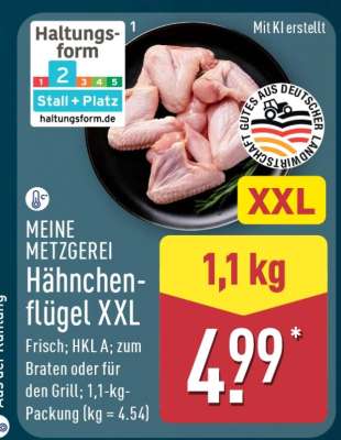 MEINE METZGEREI Hähnchenflügel XXL
