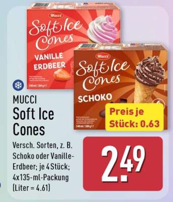 MUCCI Soft Ice Cones