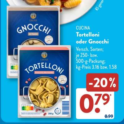 CUCINA Tortelloni oder Gnocchi