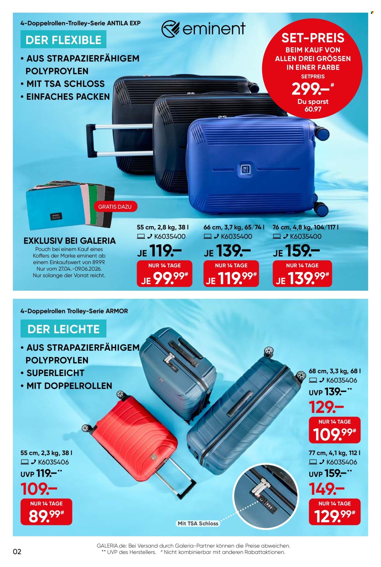 GALERIA Karstadt Kaufhof Prospekte  - 27.05.2026 - 9.06.2026. Seite 2