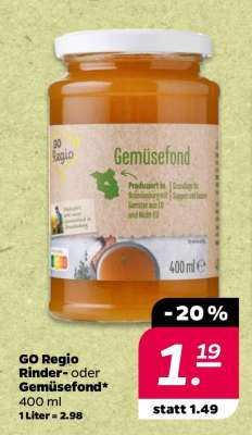 GO Regio Rinder- oder Gemüsefond