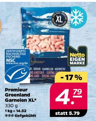 Premieur Greenland Garnelen XL
