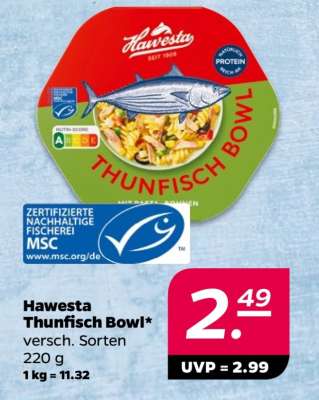 Hawesta Thunfisch Bowl