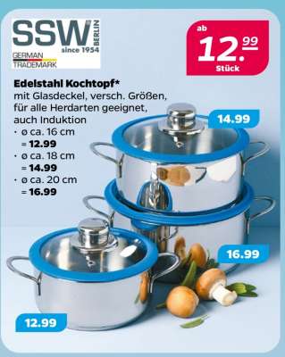Edelstahl Kochtopf