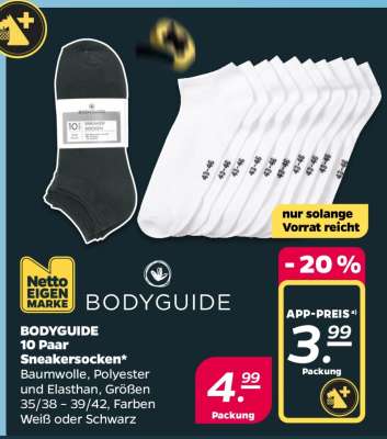 BODYGUIDE 10 Paar Sneakersocken