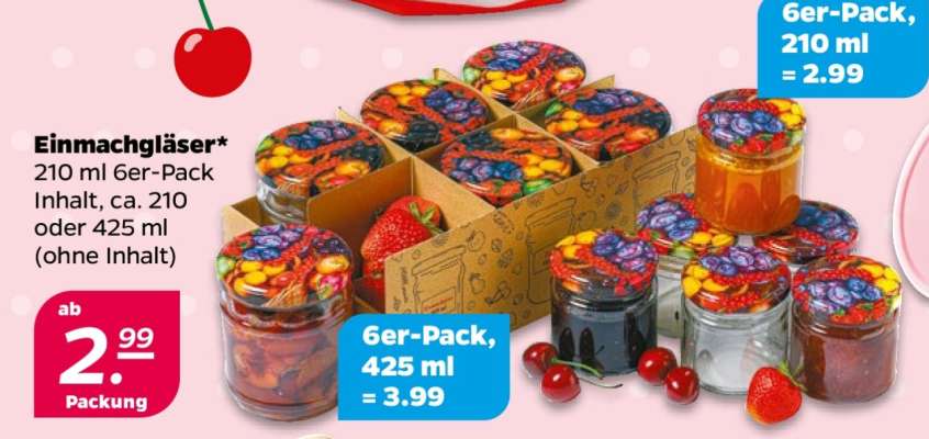 Einmachgläser 6er-Pack