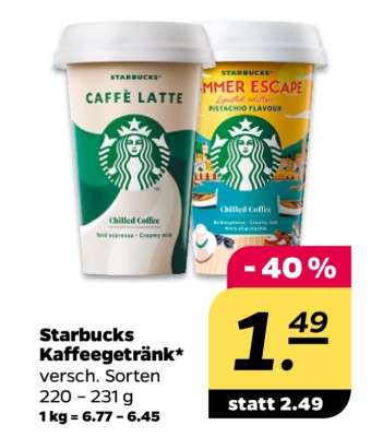 Starbucks Kaffeegetränk