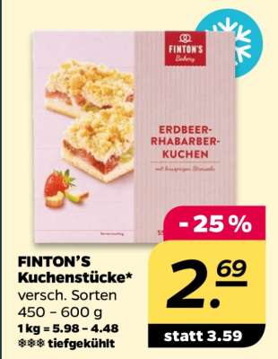 FINTON’S Kuchenstücke