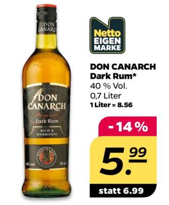 DON CANARCH Dark Rum