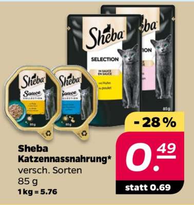 Sheba Katzennassnahrung