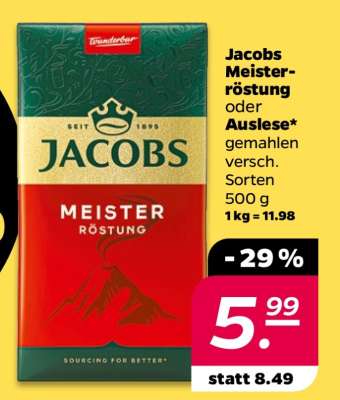 Jacobs Meisterröstung oder Auslese